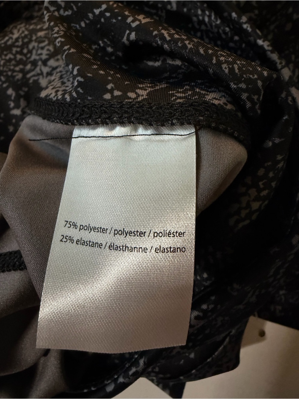 NWT Halston Studio Snake Print Leggings Women's L Black Gray High Rise - Picture 10 of 10